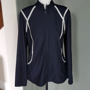 Xersion Like New Track Jacket w/ Gold Sparkle